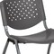Flash Furniture HERCULES Series 5 Pack 880 lb. Capacity Gray Plastic Stack Chair with Titanium Gray Powder Coated Frame 5-RUT-F01A-GY-GG - alternate 9